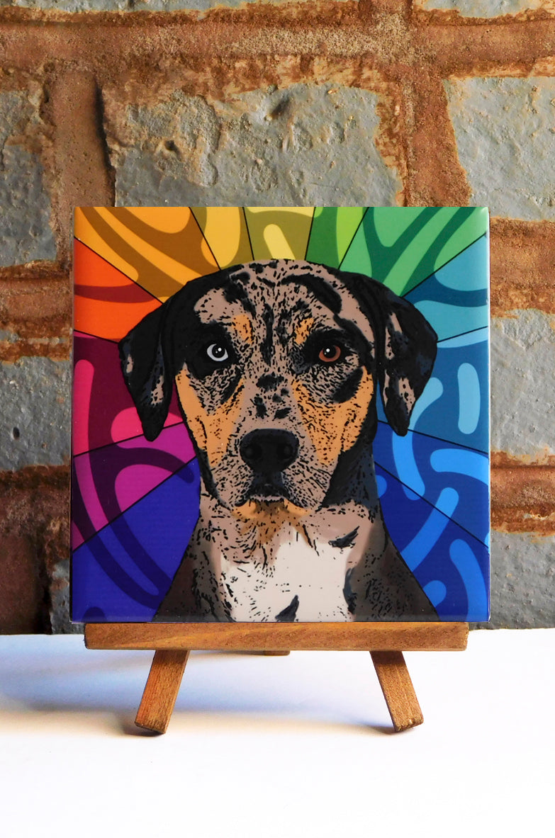 Catahoula Ceramic Art Tile