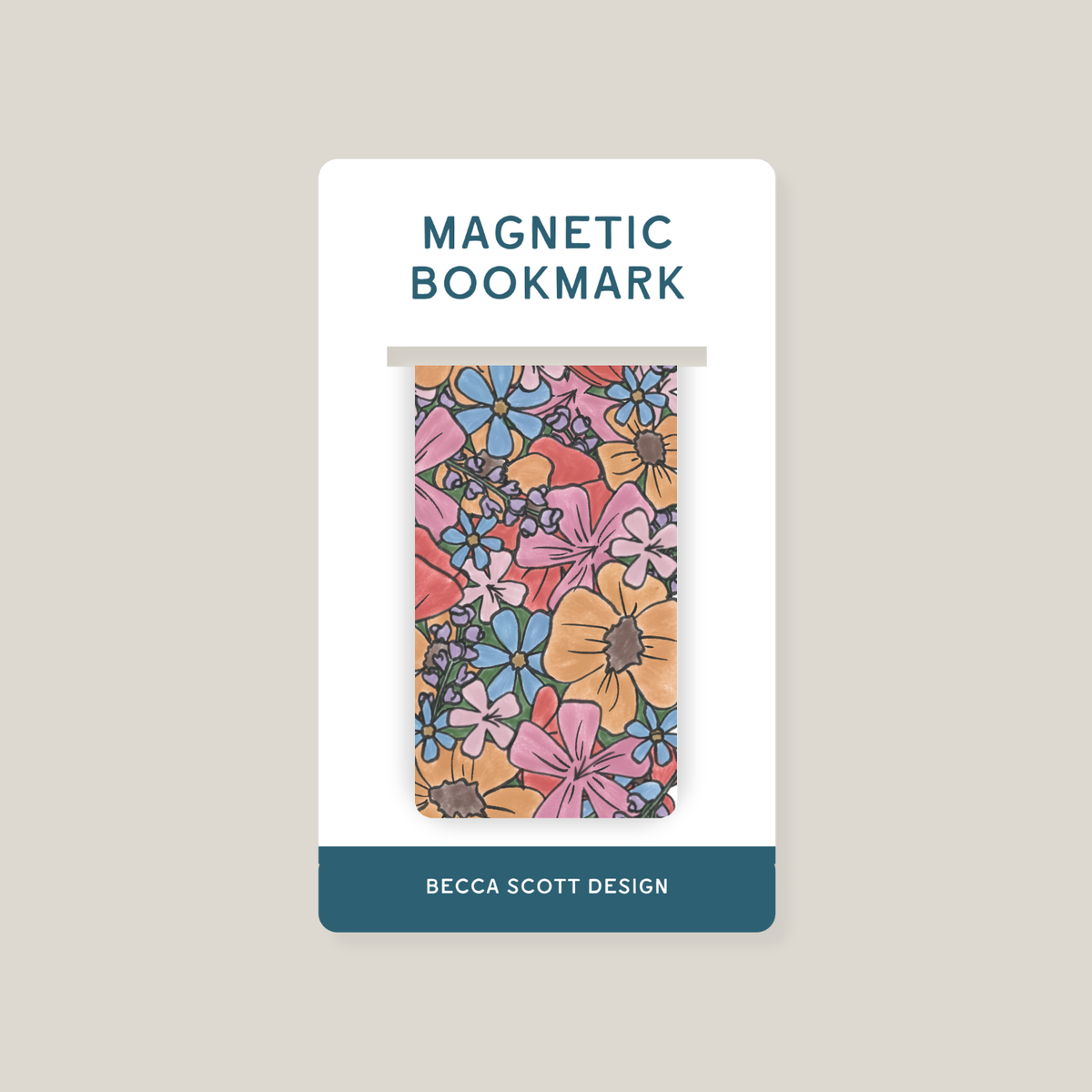 State Flowers Magnetic Bookmark