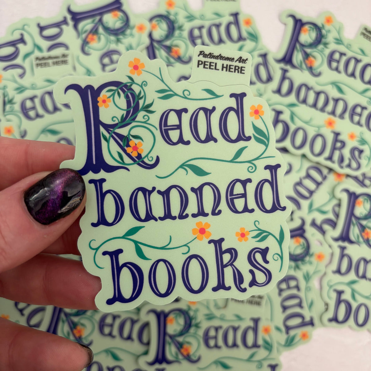 Sticker with &