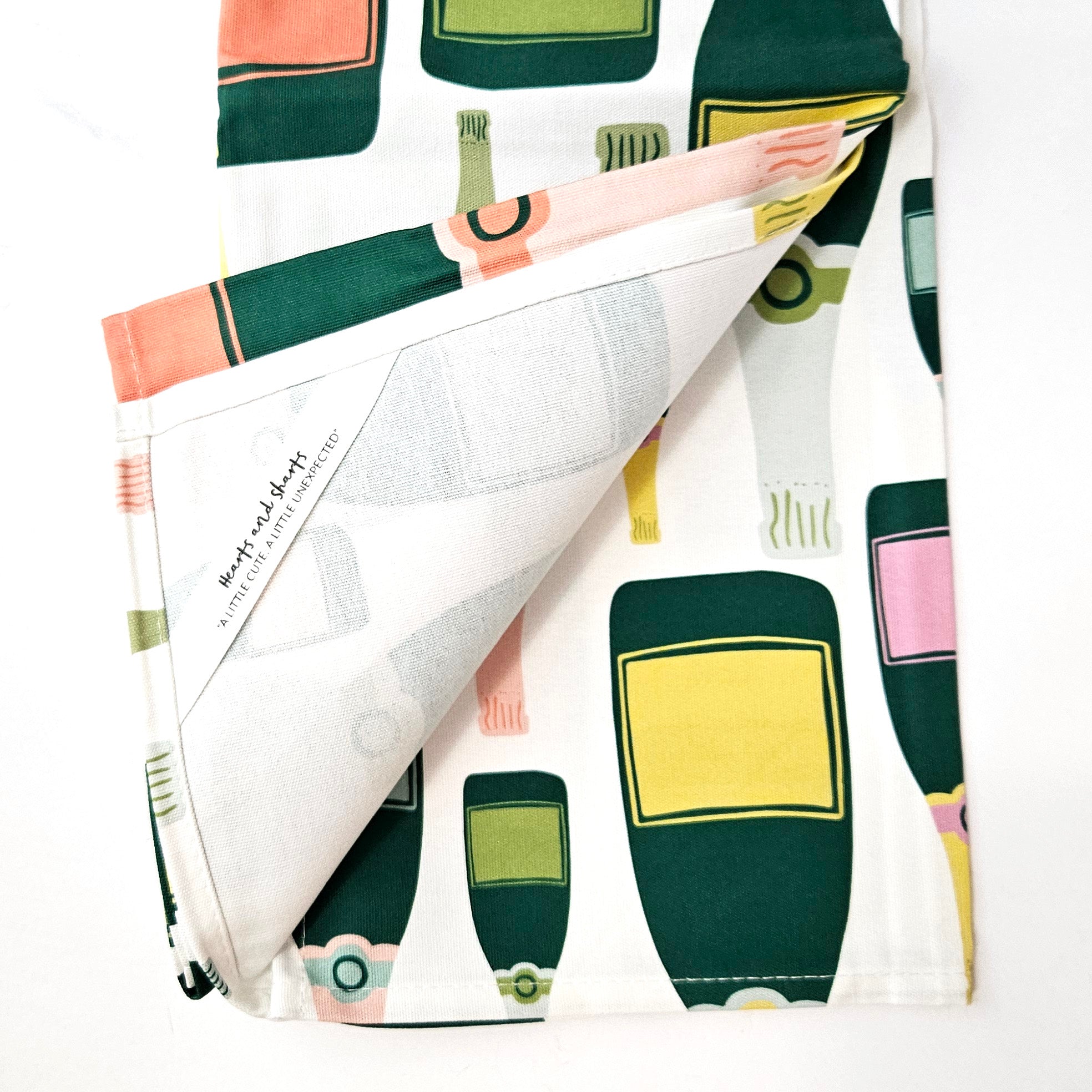 Cotton Kitchen Towels - Sustainable, Absorbent, Quick-Dry, 100% Cotton, Hand-Drawn Original