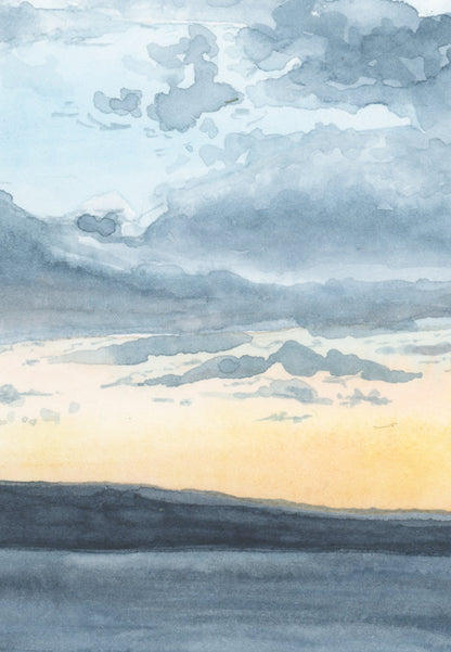Lakeside Sunset Print