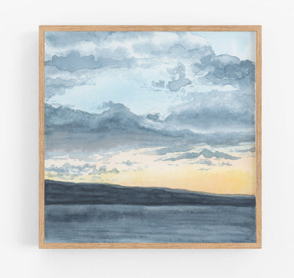 Lakeside Sunset Print