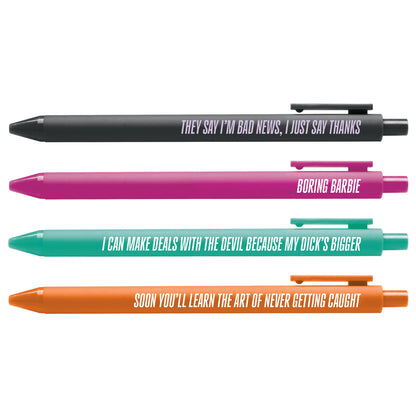 CANCELLED! Pen Set — 4 Showgirl era gel pens by MangoIllustrated — music fan gift for her