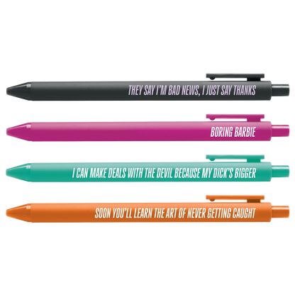 CANCELLED! Pen Set flat lay — Showgirl era illustrated pen set by MangoIllustrated