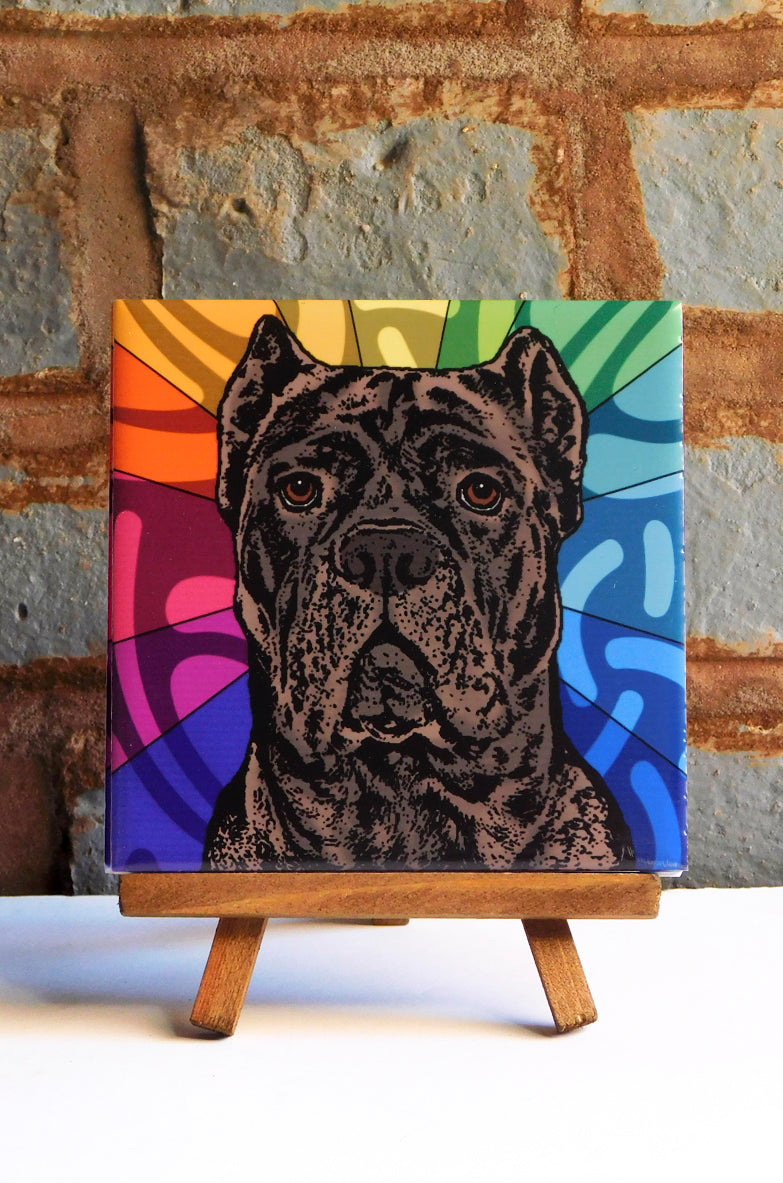Cane Corso Ceramic Art Tile