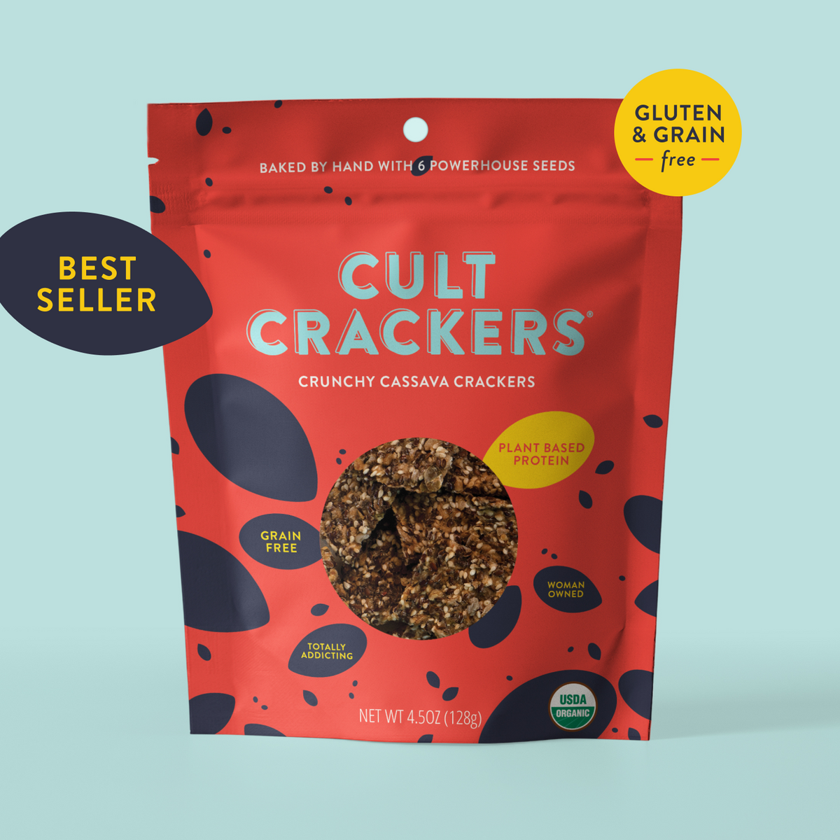 Crunchy Cassava Crackers