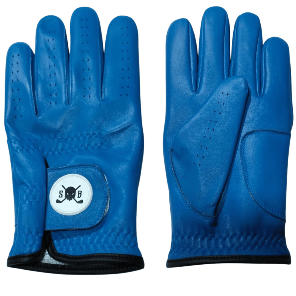 Catalyst Cabretta Leather Golf Glove - Blue - Skull &amp; Bogeys Golf Co.