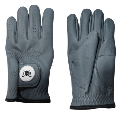 Catalyst Cabretta Leather Golf Glove - Gray - Skull &amp; Bogeys Golf Co.