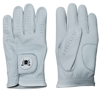 Catalyst Cabretta Leather Golf Glove - White - Skull &amp; Bogeys Golf Co.