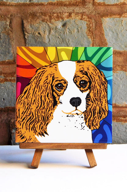 Cavalier Brown Ceramic Art Tile