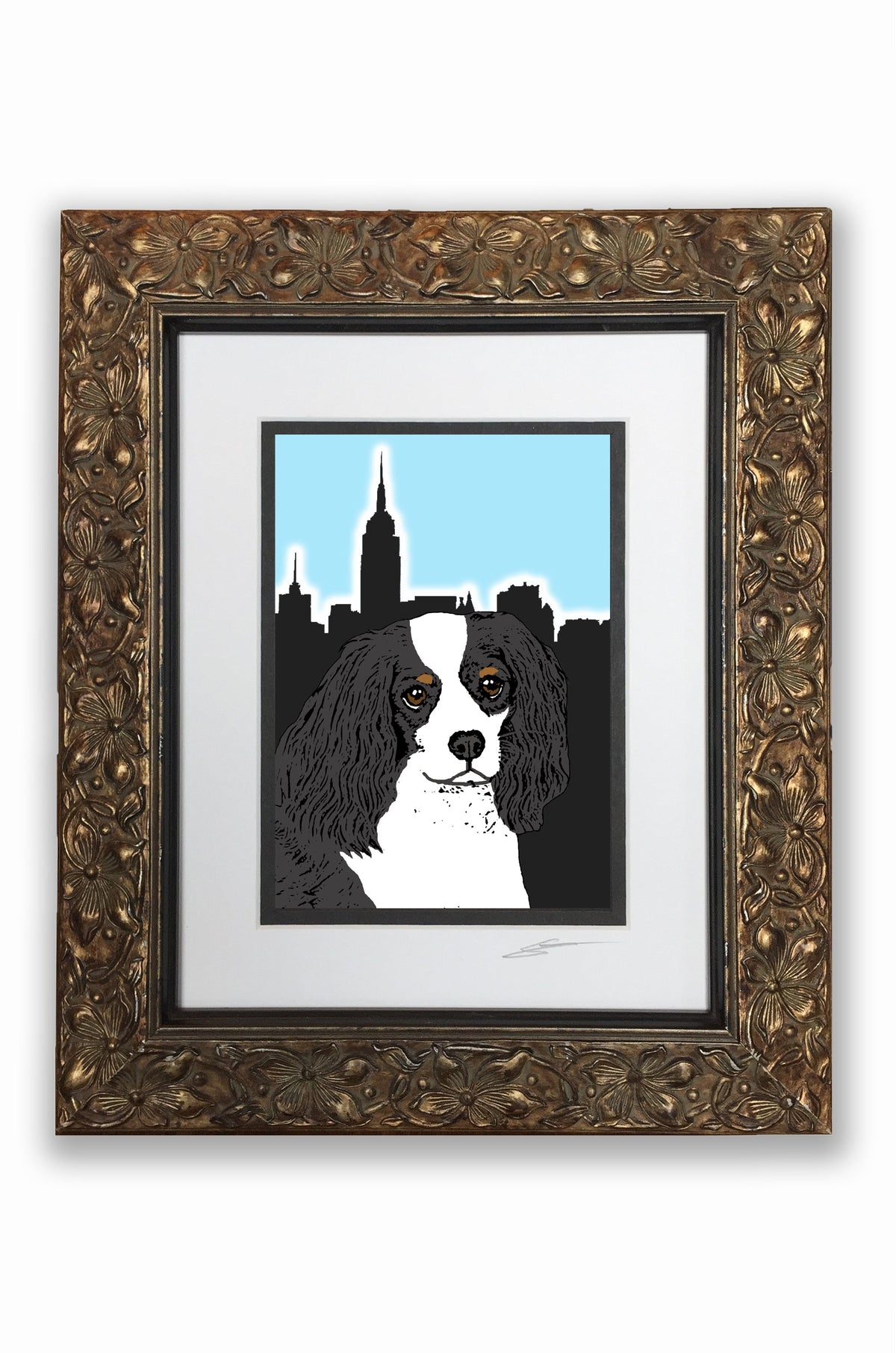 Cavalier Tricolor Pupart Portrait