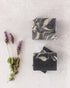Handmade charcoal lavender soap