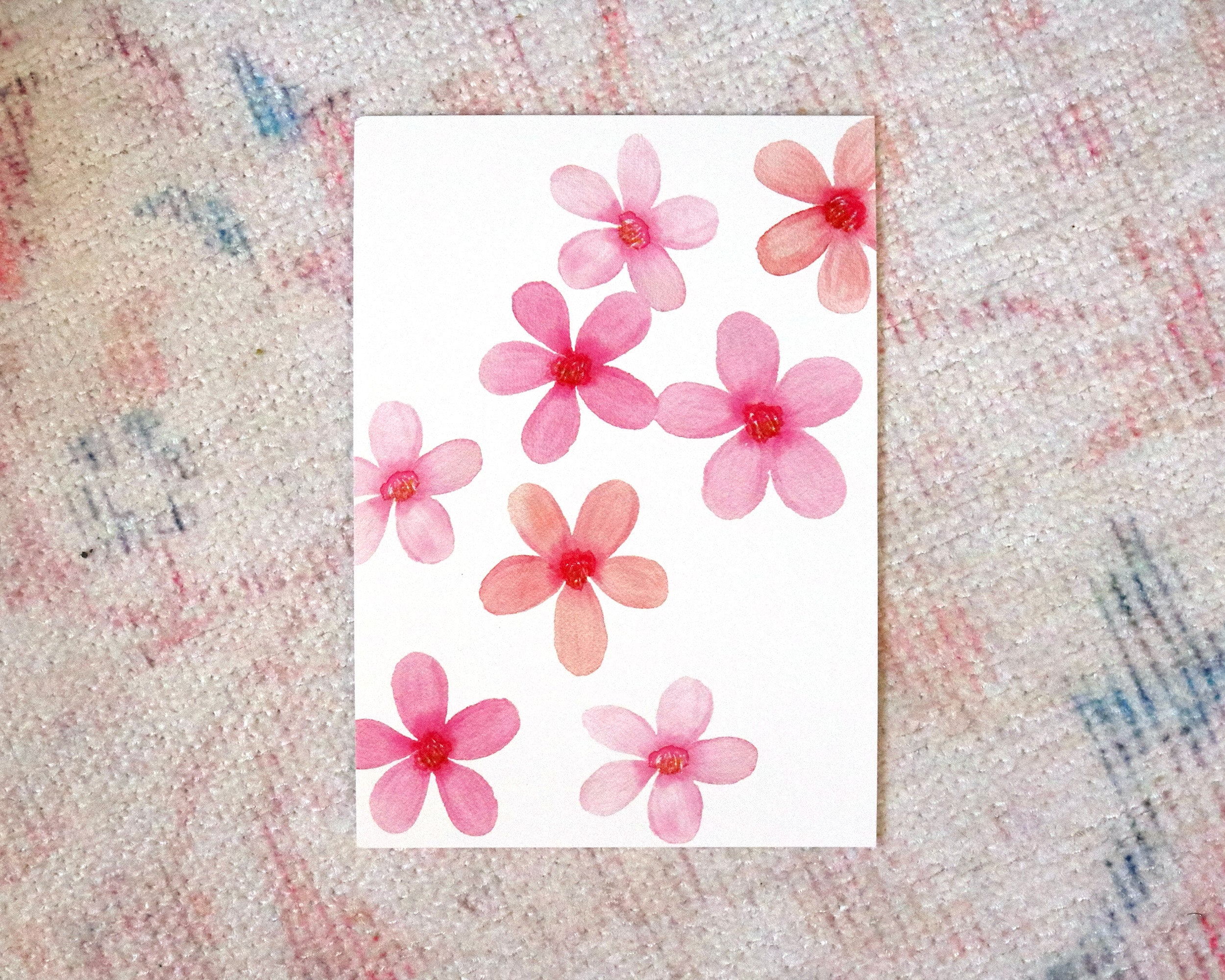 Watercolor Cherry Blossom Art Print