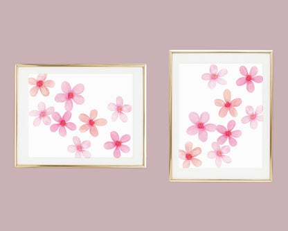 Watercolor Cherry Blossom Art Print