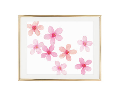Watercolor Cherry Blossom Art Print