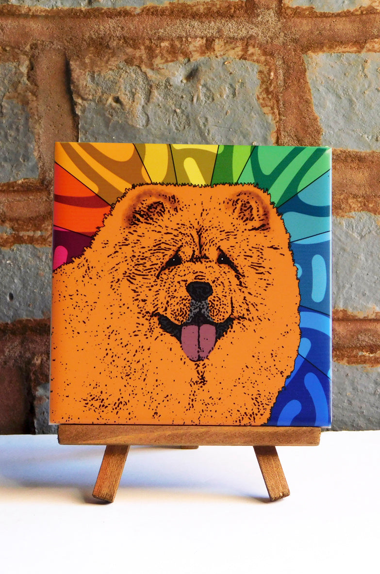 Chow Chow Ceramic Art Tile