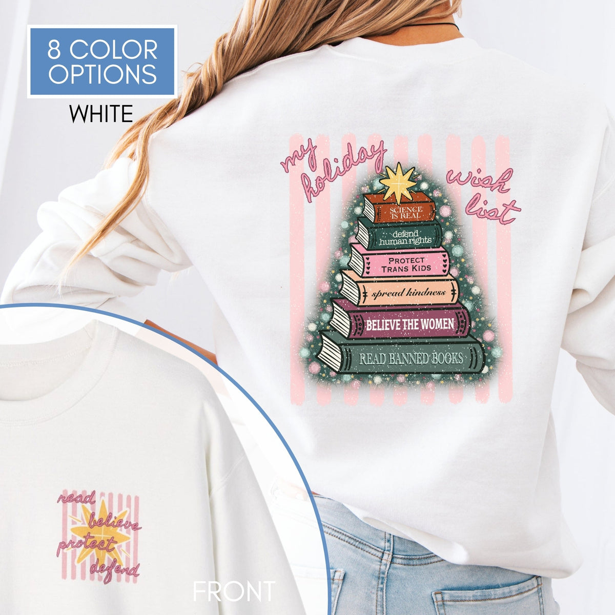 Christmas-book-tree-unisex-Crewneck-holiday-activism-sweatshirt-literary-activist-apparel-reader-bibliophile-top-White