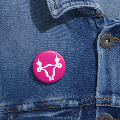Angry Uterus Pin Back Button - Resistance Nation