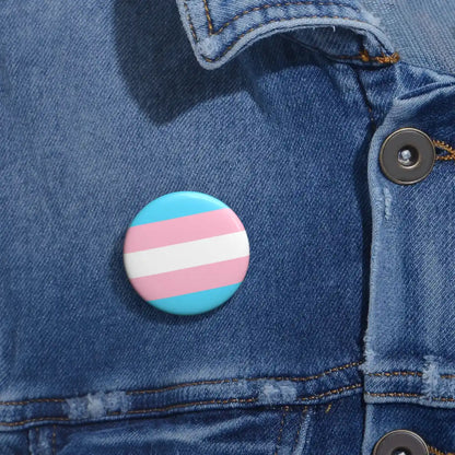 Transgender Pride Rainbow Flag Pin Back Button - Resistance Nation