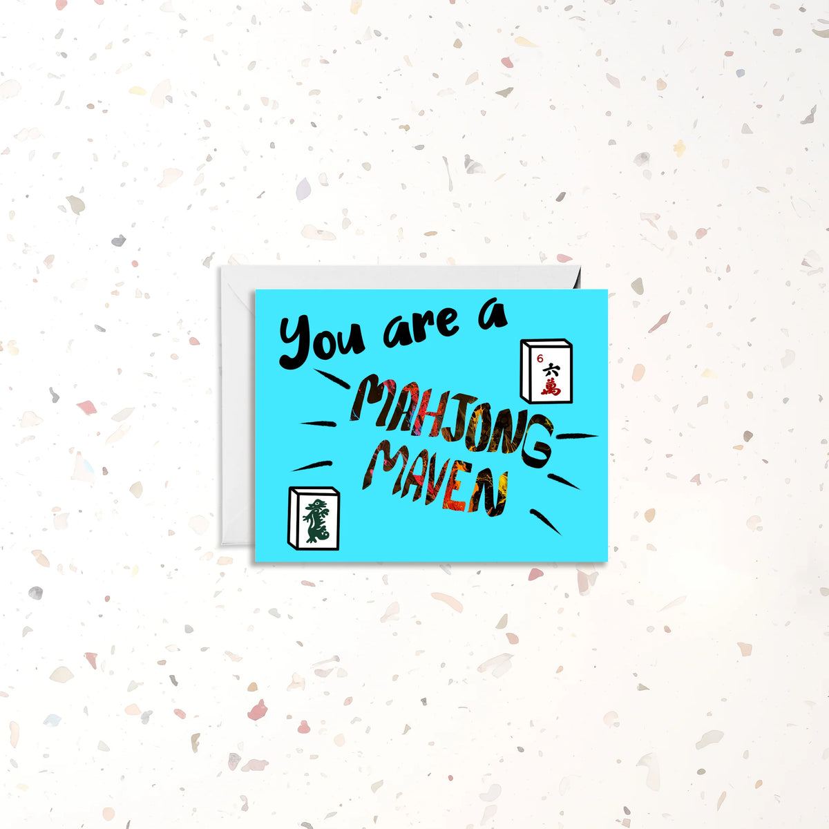 Mahjong Maven Greeting Card – "You Are A Mahjong Maven" Card, A2