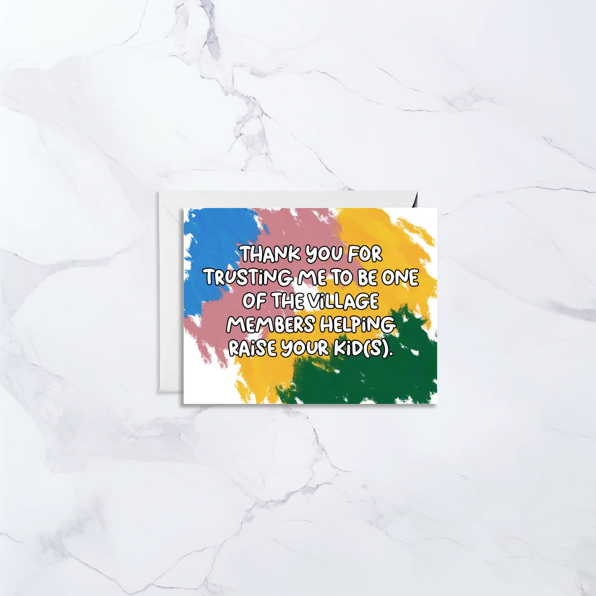It Takes A Village Thank You Card