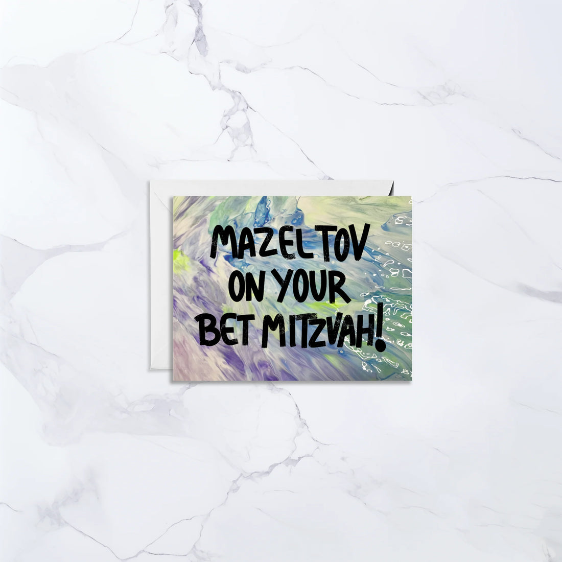 Mazel Tov on your Bet Mitzvah Greeting Card
