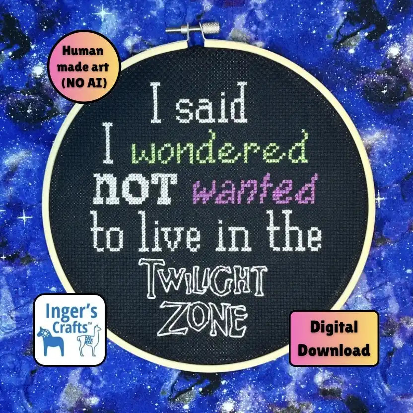 Twilight Zone Cross Stitch Pattern