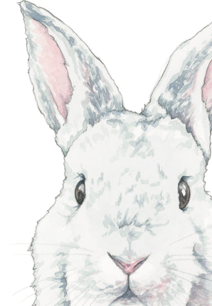 Curious Bunny Print