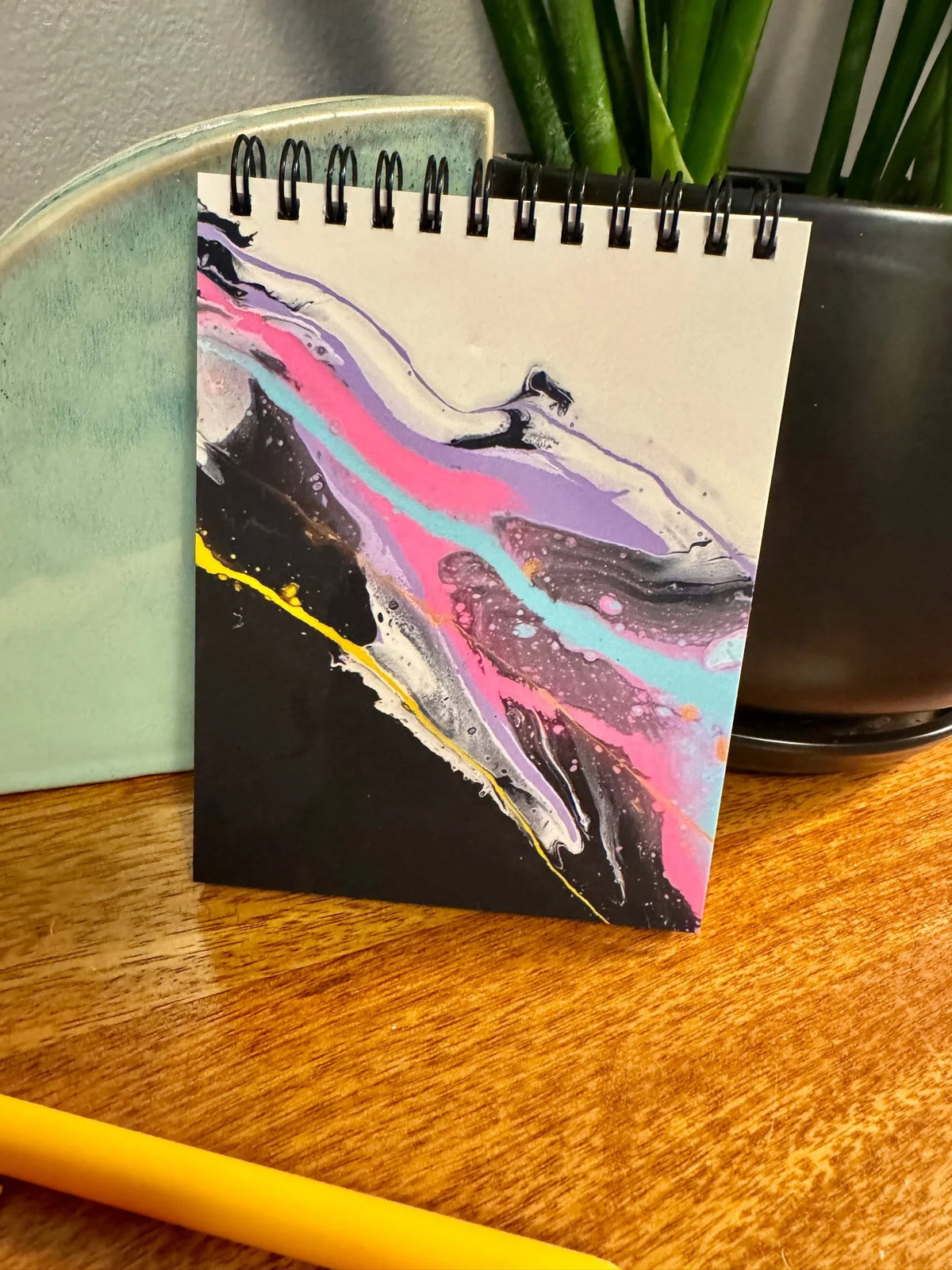 Abstract Pastel Notepad - 2 Paper Option - 4.25"x5.5"