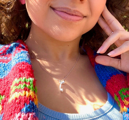 Silver Analog Phone Pendant