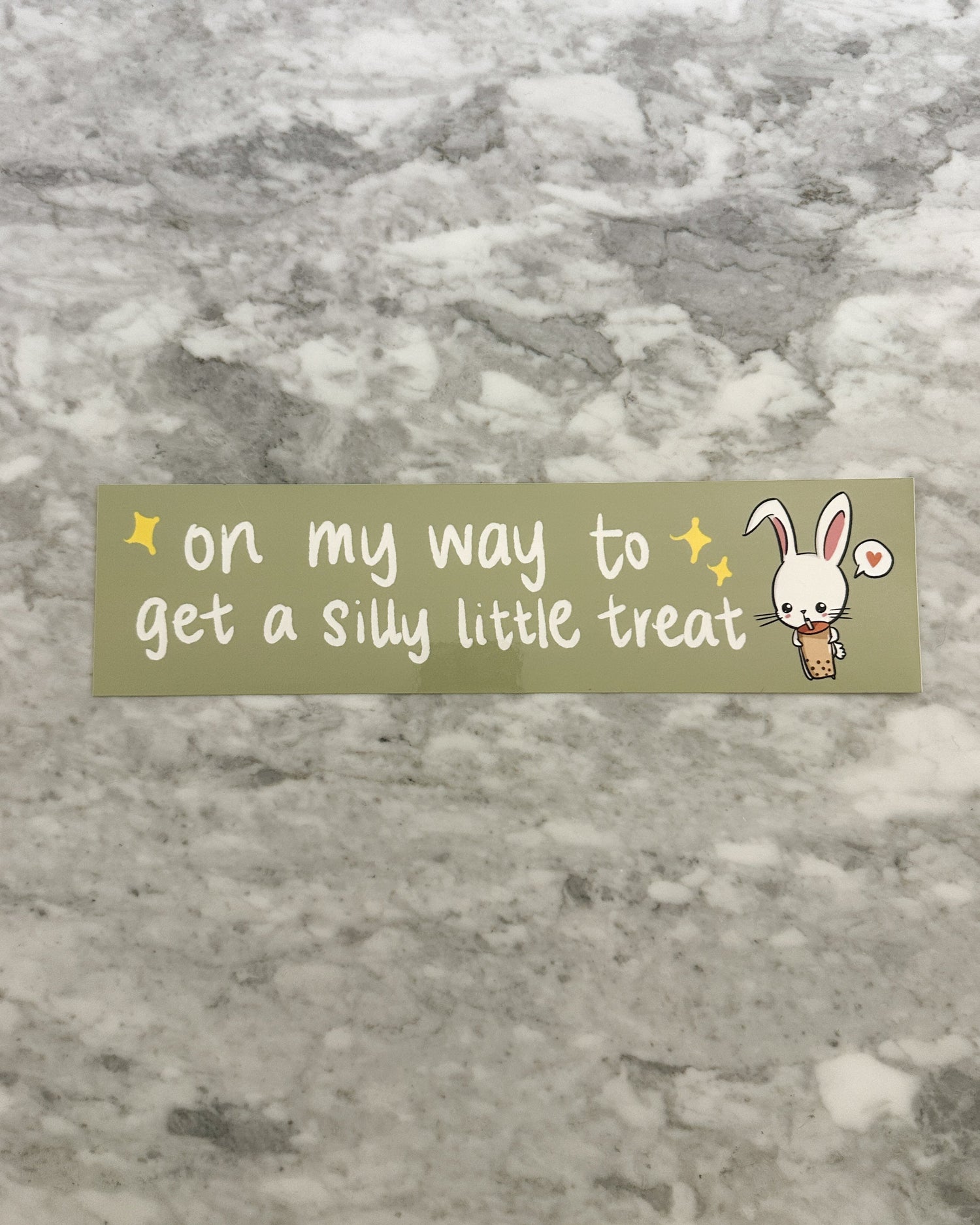 On My Way to Get a Little Treat Bumper Sticker
