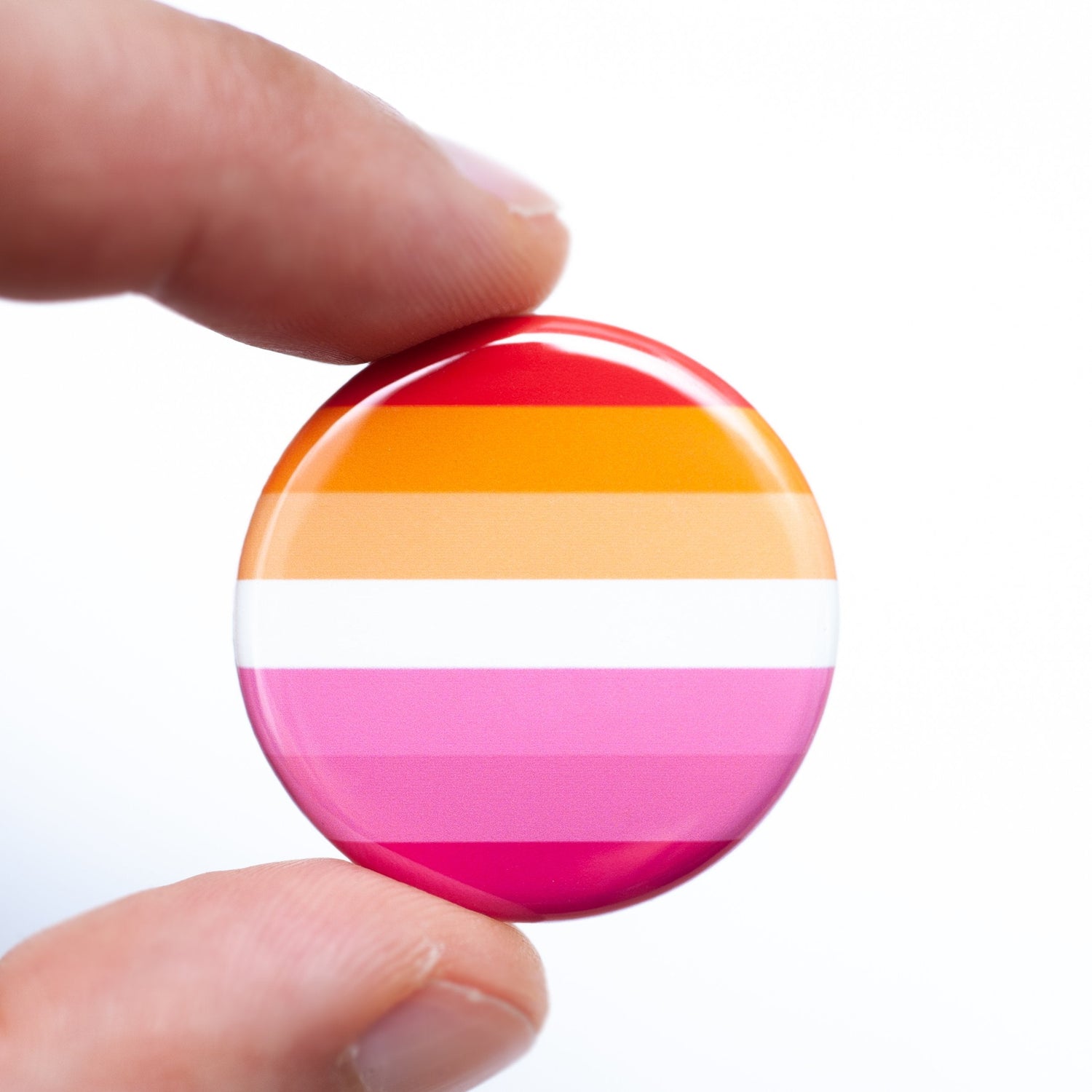 Lesbian pride flag button