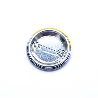 Non-binary pride flag button