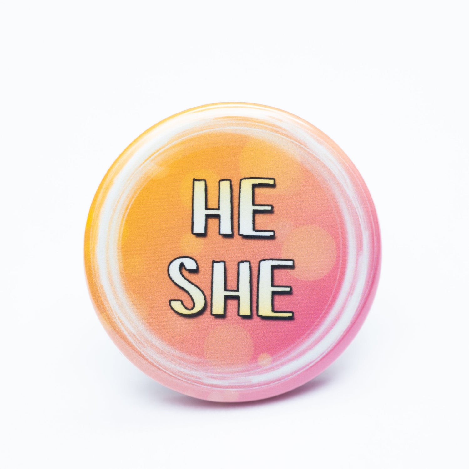 He/she pronoun buttons