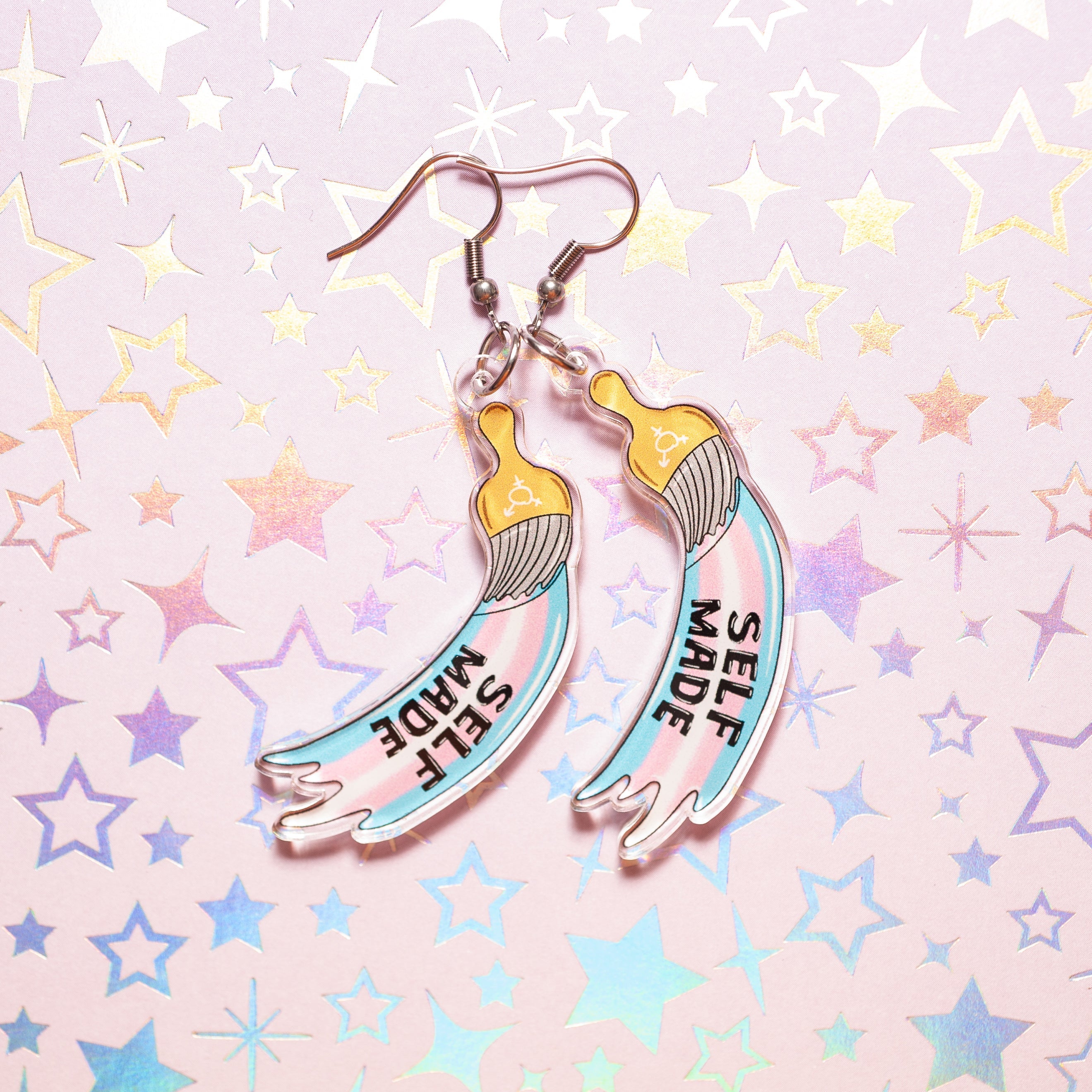 Self Made acrylic earrings