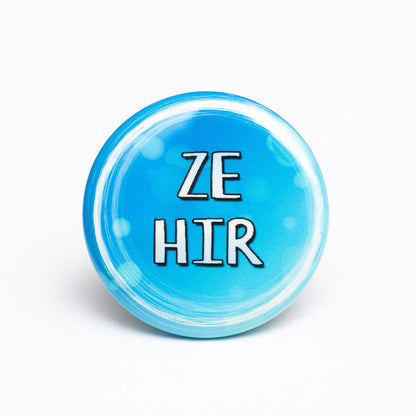 Ze/hir pronoun buttons
