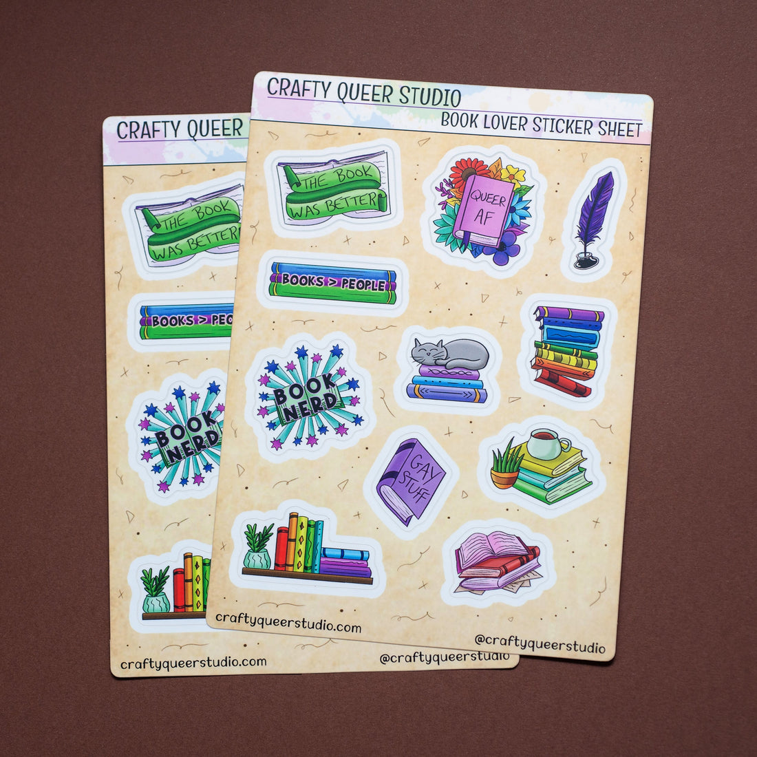 Book Lover sticker sheet