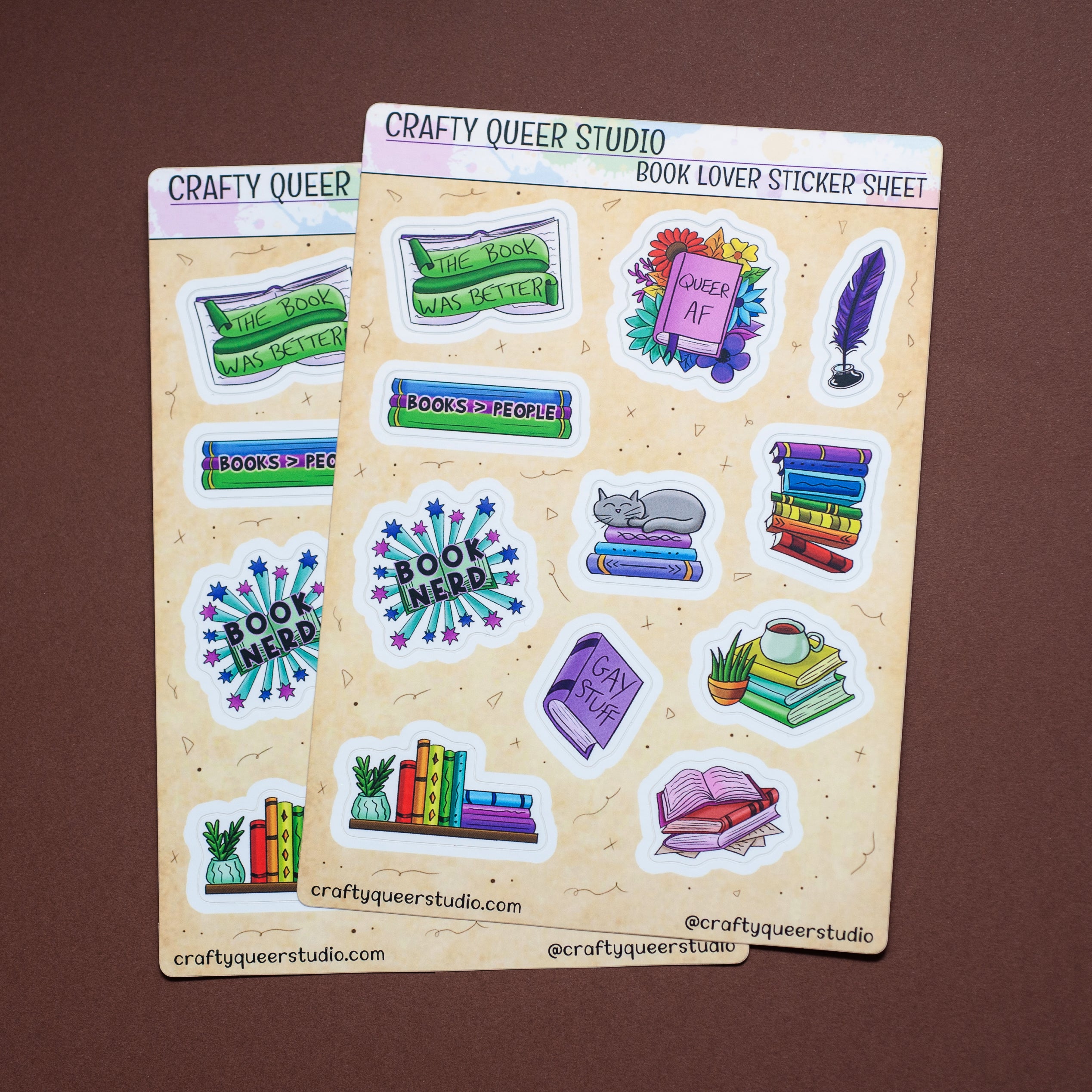 Book Lover sticker sheet