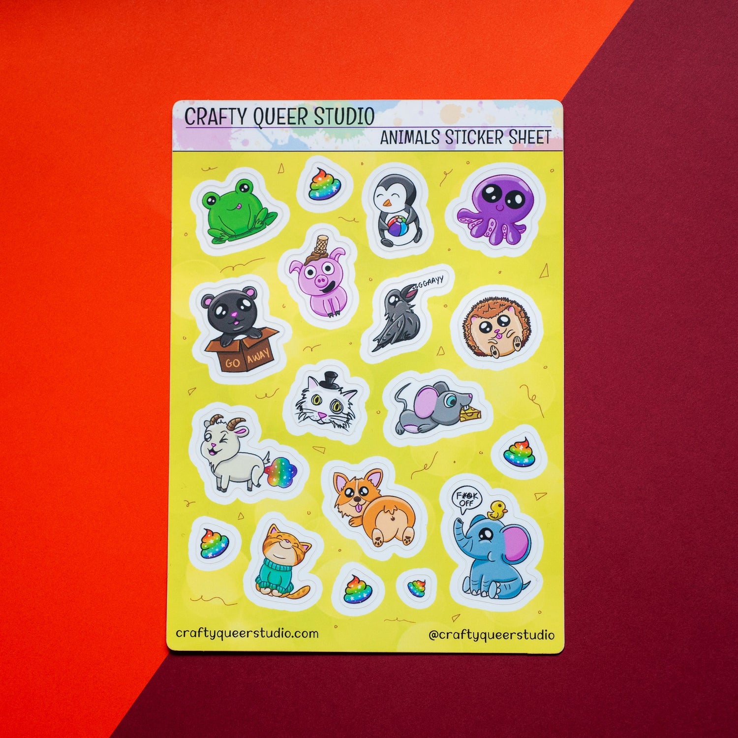 Animals sticker sheet