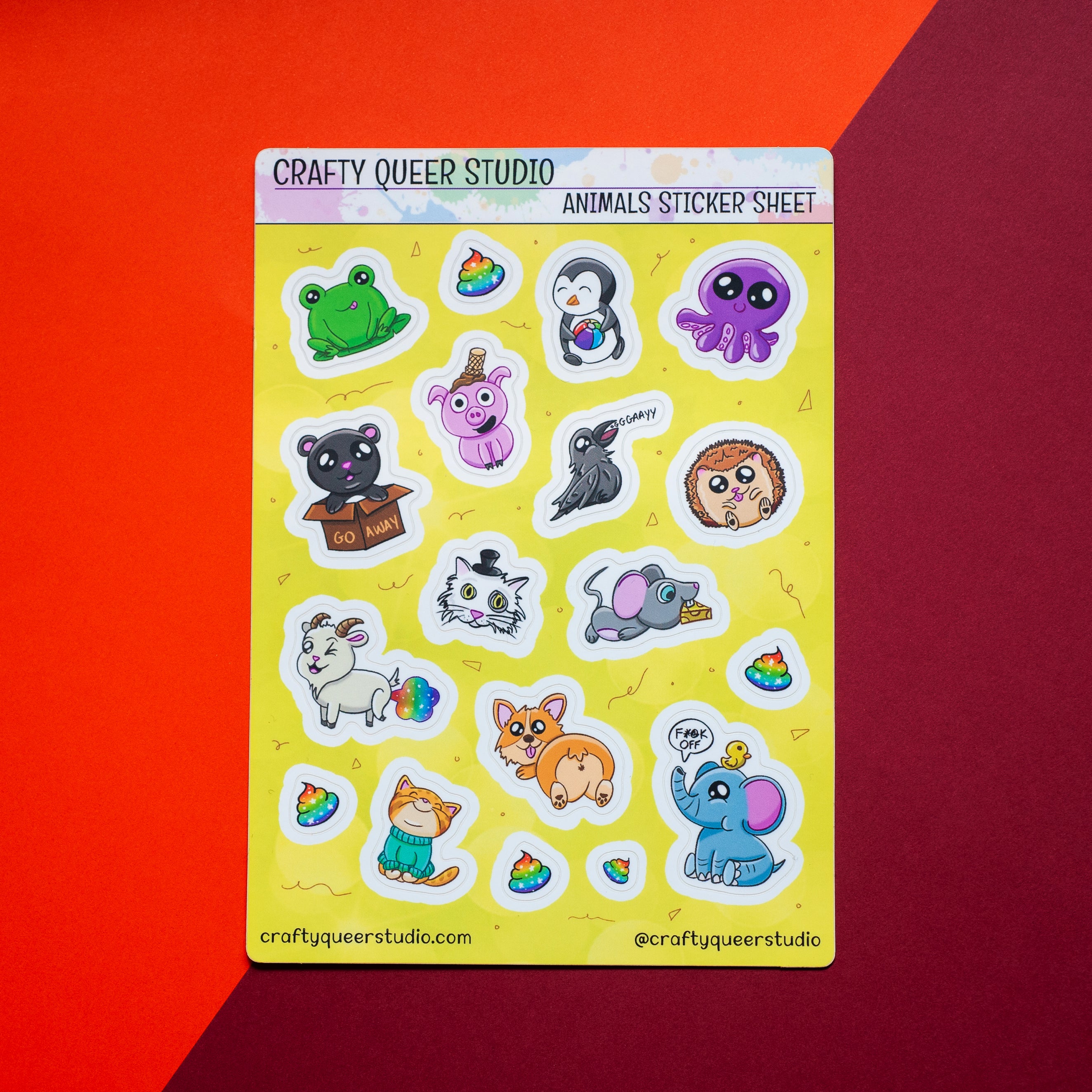 Animals sticker sheet