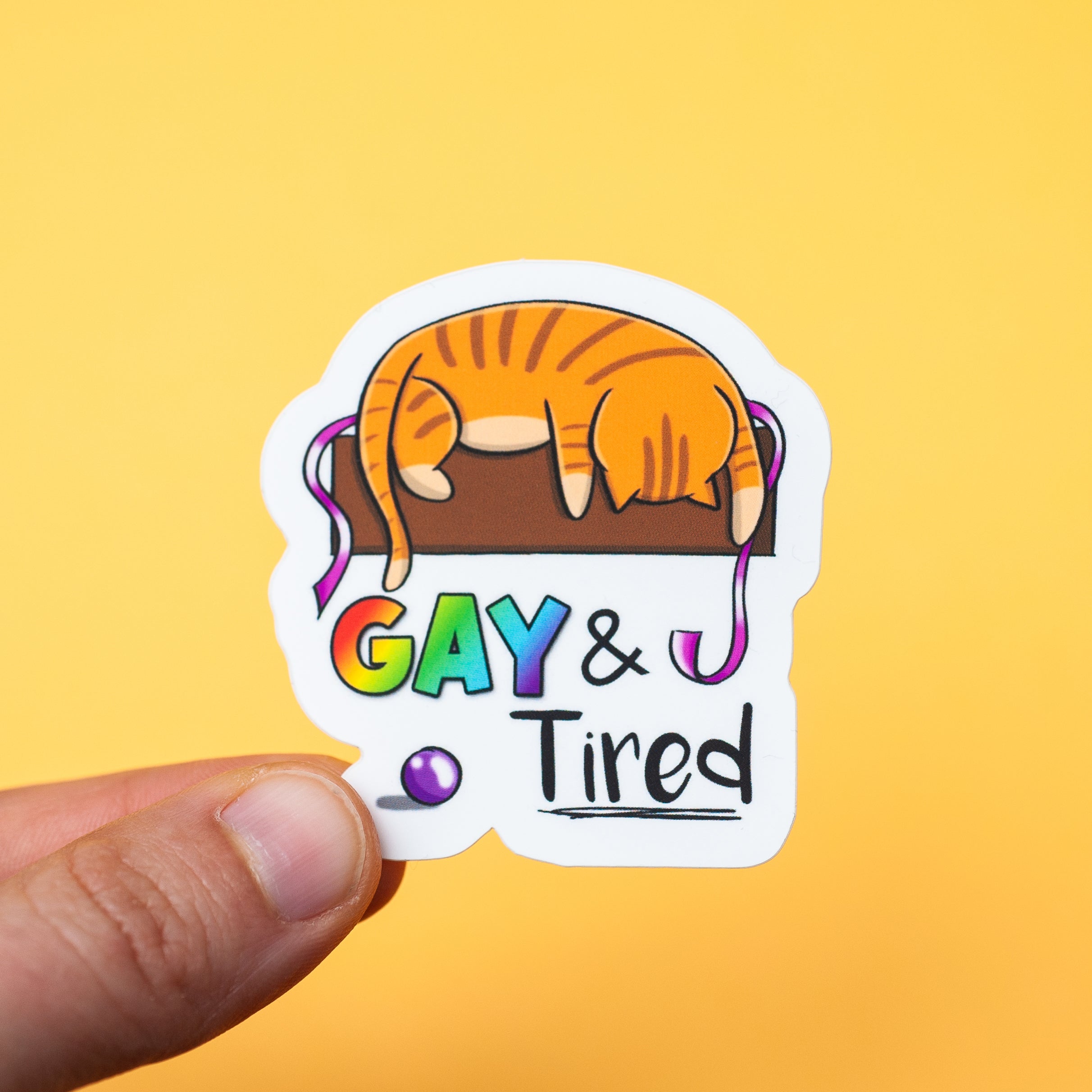 Gay &amp; Tired sticker