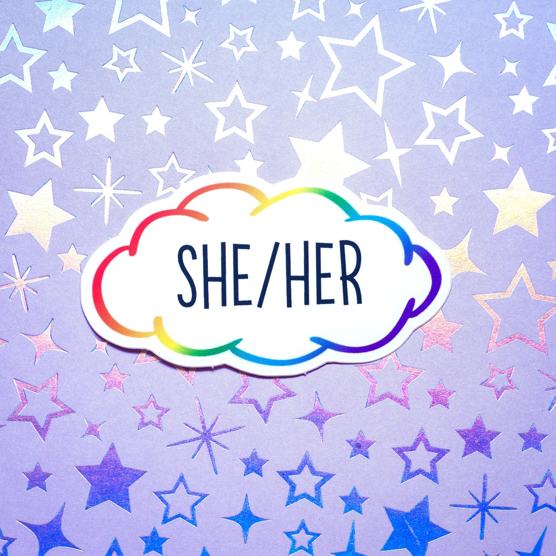 Pronoun stickers