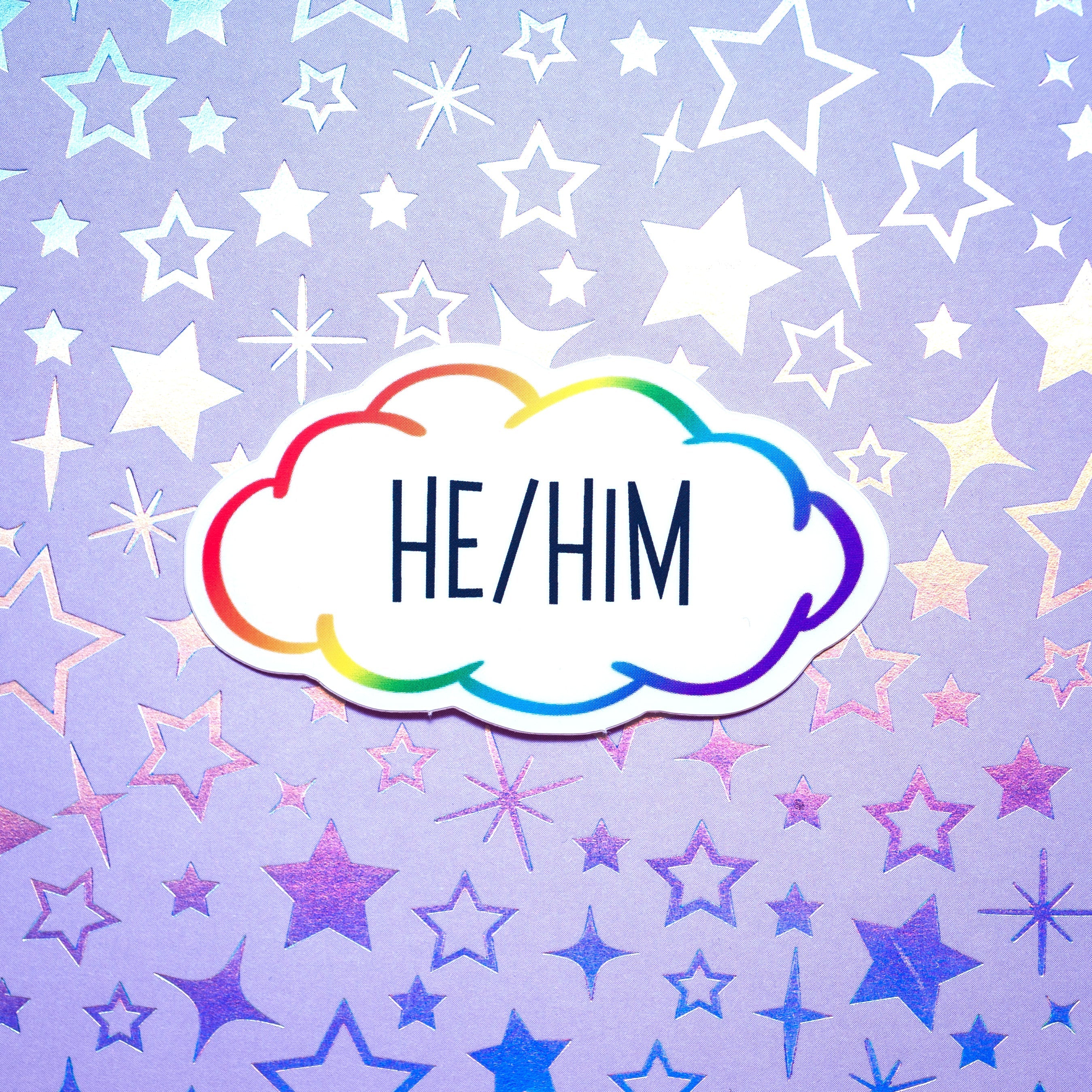 Pronoun stickers