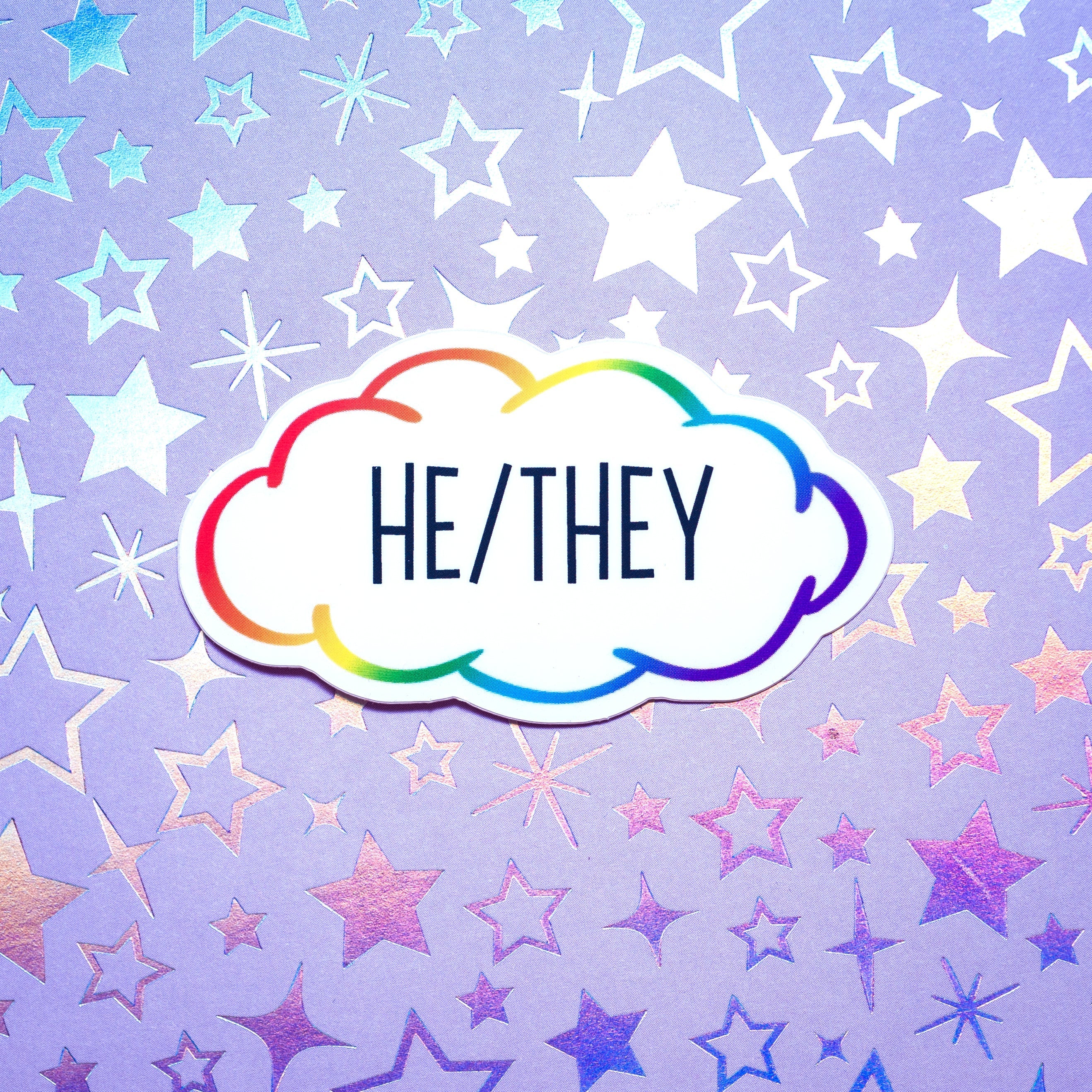 Pronoun stickers