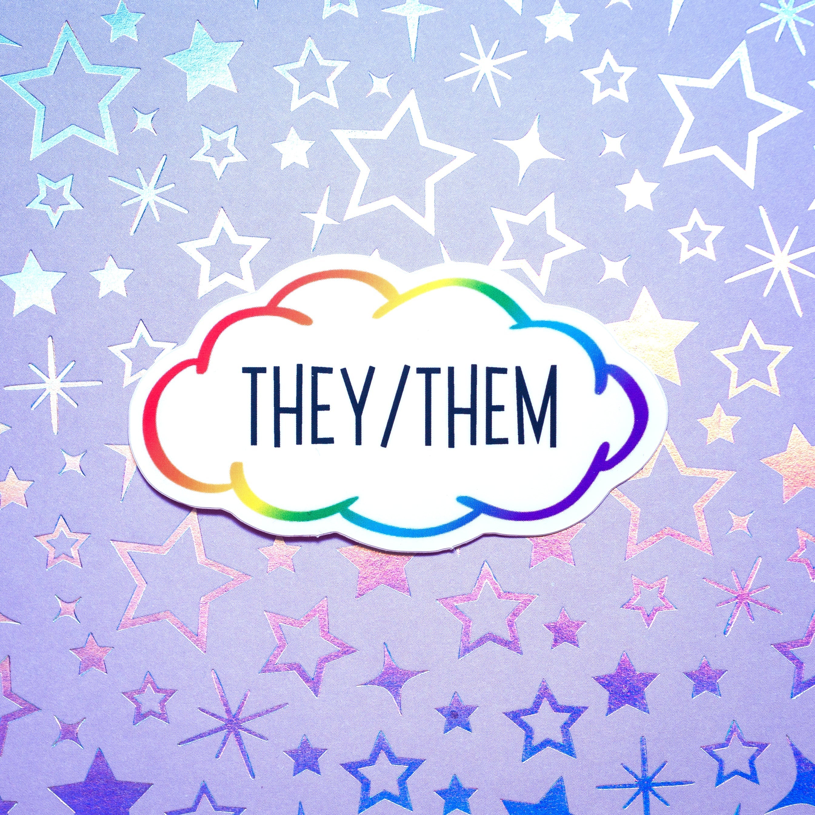 Pronoun stickers