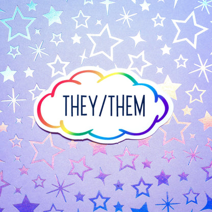 Pronoun stickers
