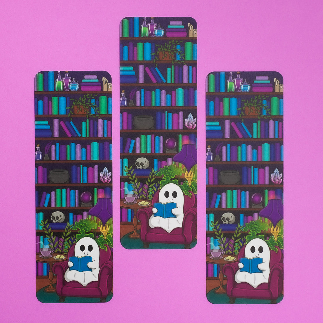 Ghost Reading bookmark