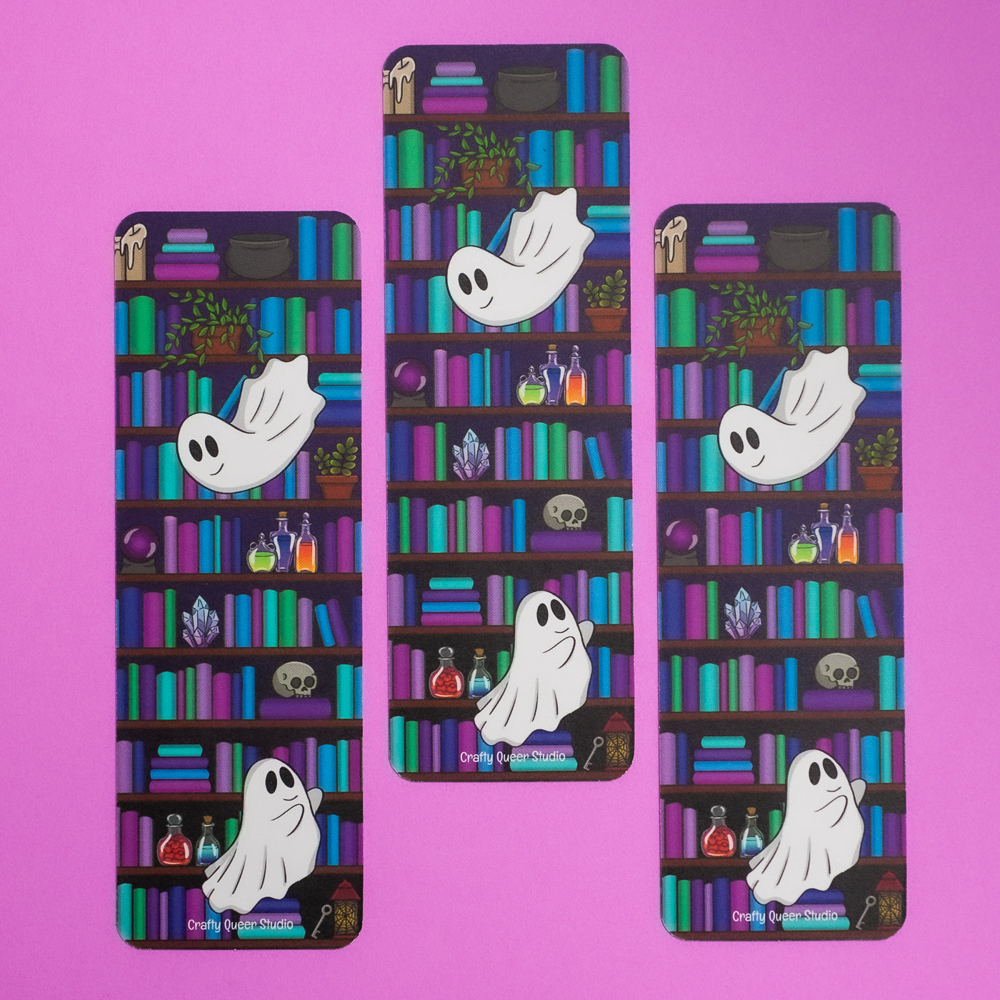 Ghost Reading bookmark