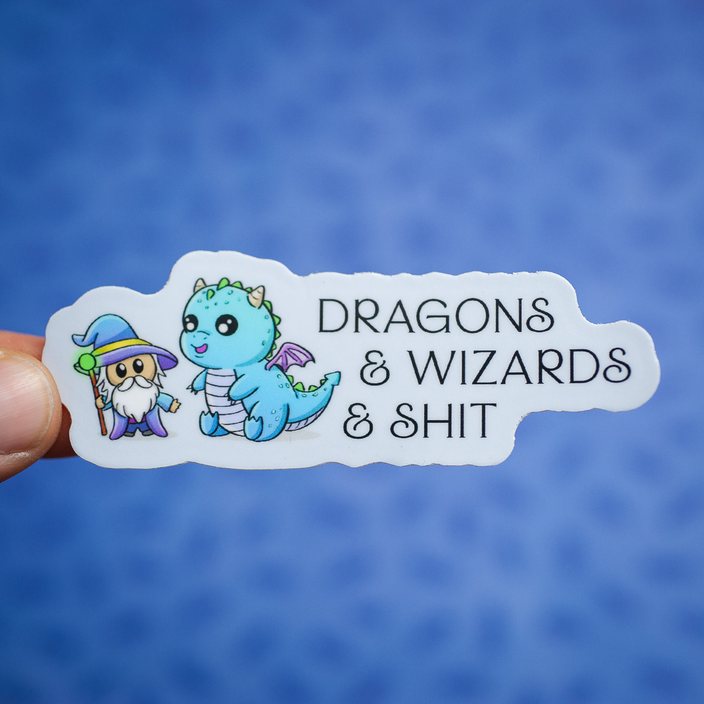Dragons &amp; Wizards &amp; Shit sticker