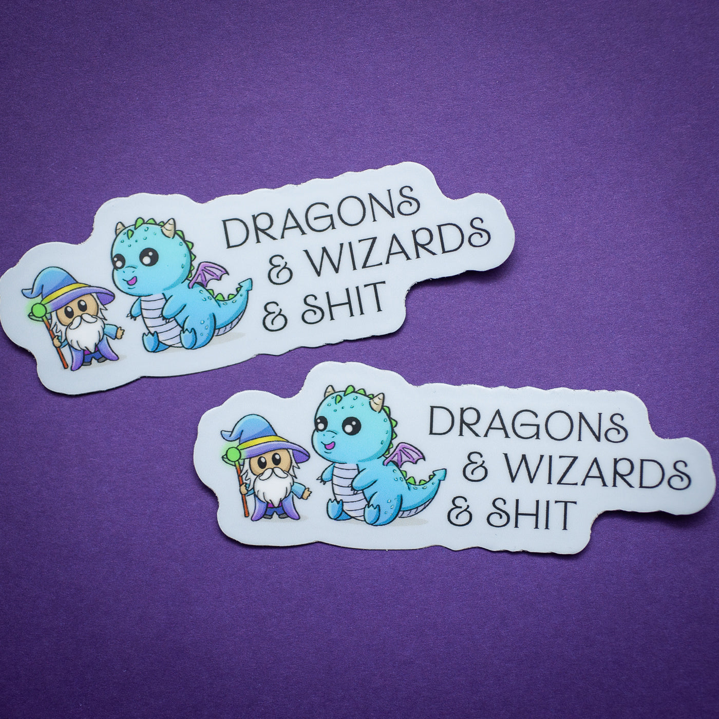 Dragons &amp; Wizards &amp; Shit sticker